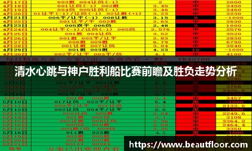 清水心跳与神户胜利船比赛前瞻及胜负走势分析